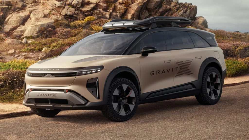 Lucid Gravity X концепт (передня частина кузову)
