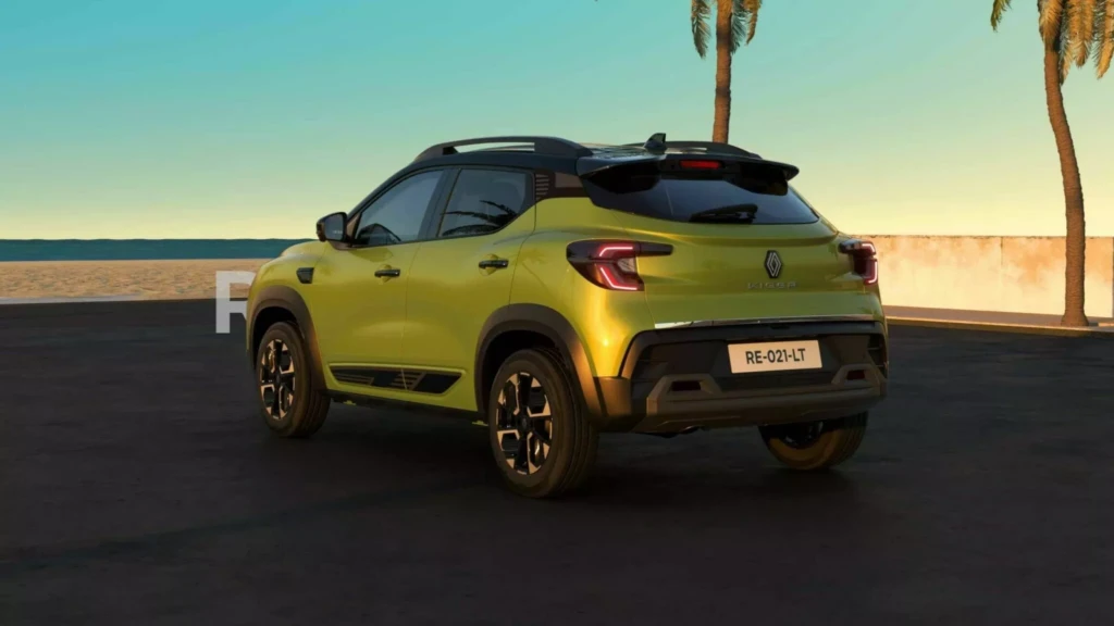 Оновлений Renault Kiger задня частина кузову