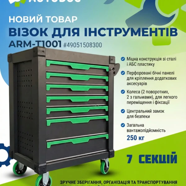 Ідеальний порядок у гаражі та на СТО: візок для інструментів ARMER ARM-TI001