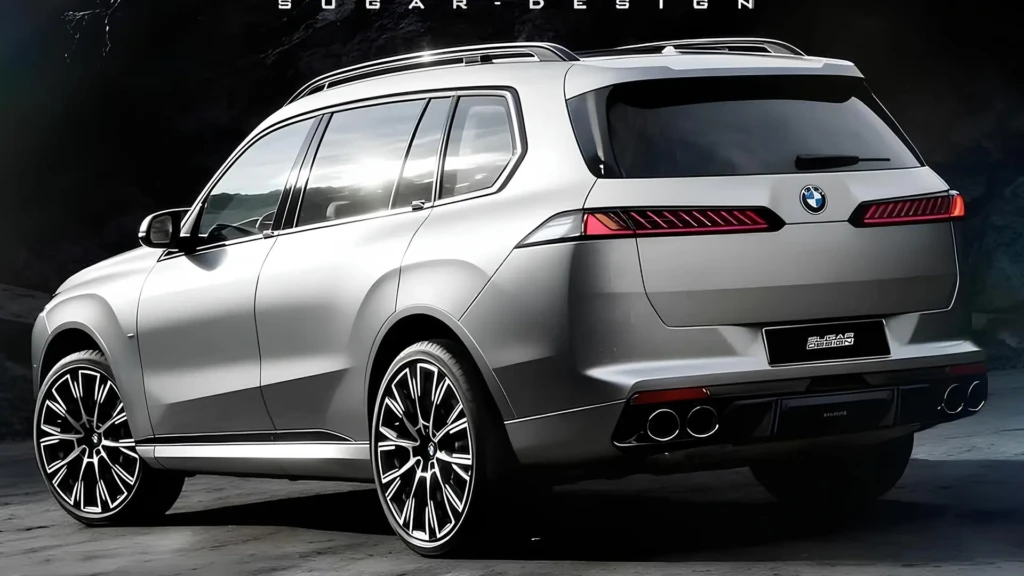 Новий BMW X7 сріблястого кольору