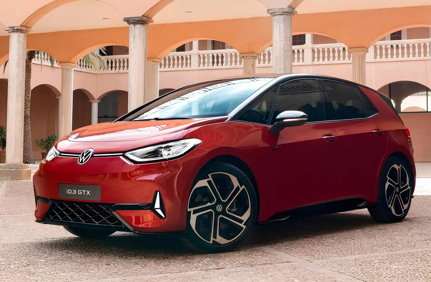 Volkswagen ID.3 отримає масштабне оновлення: червоний електричний хетчбек на офіційному промофото