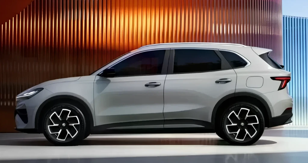 MG 4X: білий електричний кросовер у профіль на офіційному промозображенні