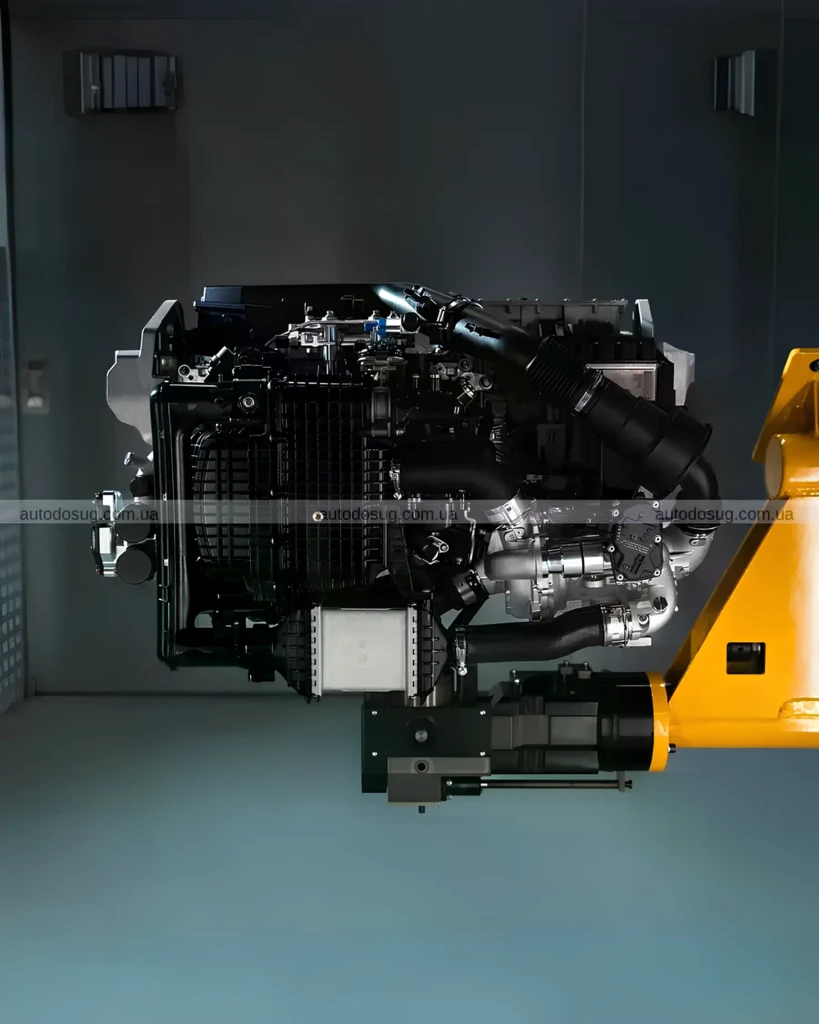 Силова установка BMW iX5 Hydrogen на стенді як ілюстрація до водневої технології моделі