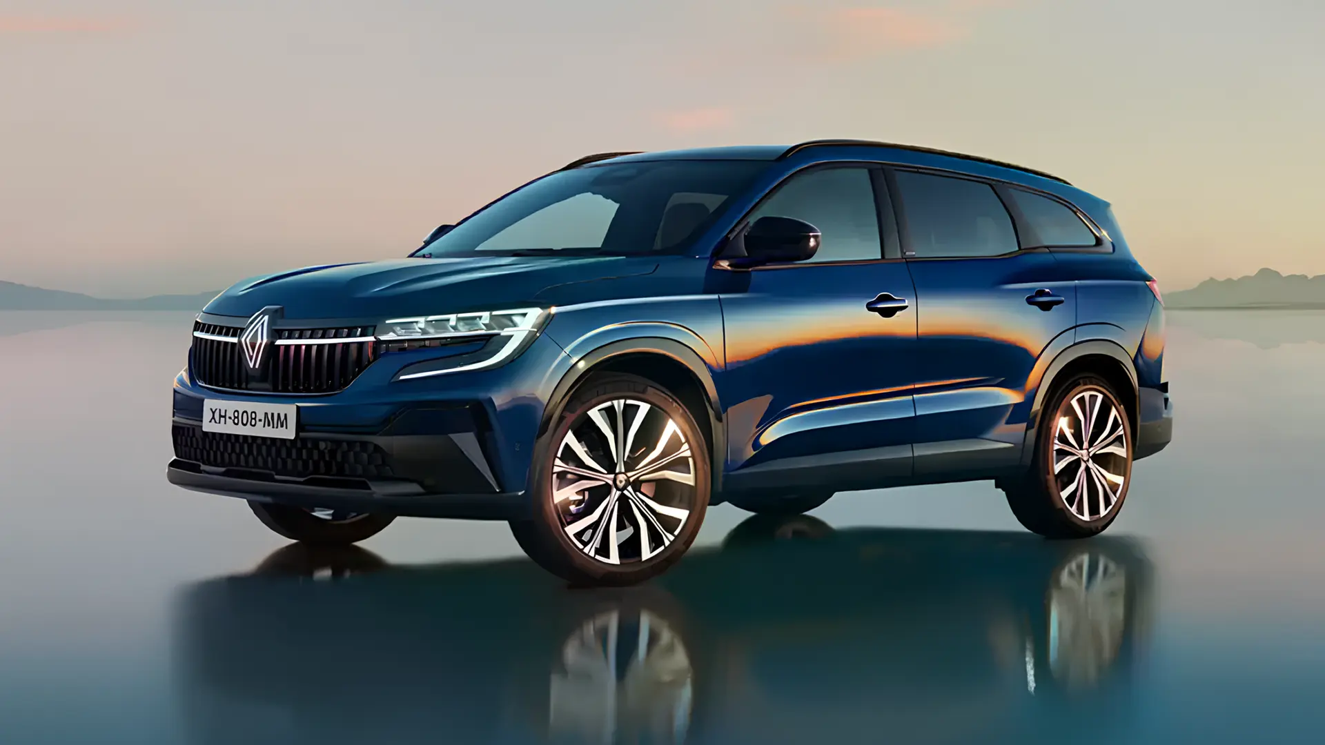 Кросовер Renault Espace синього кольору як ілюстрація до новини про зняття моделі з виробництва