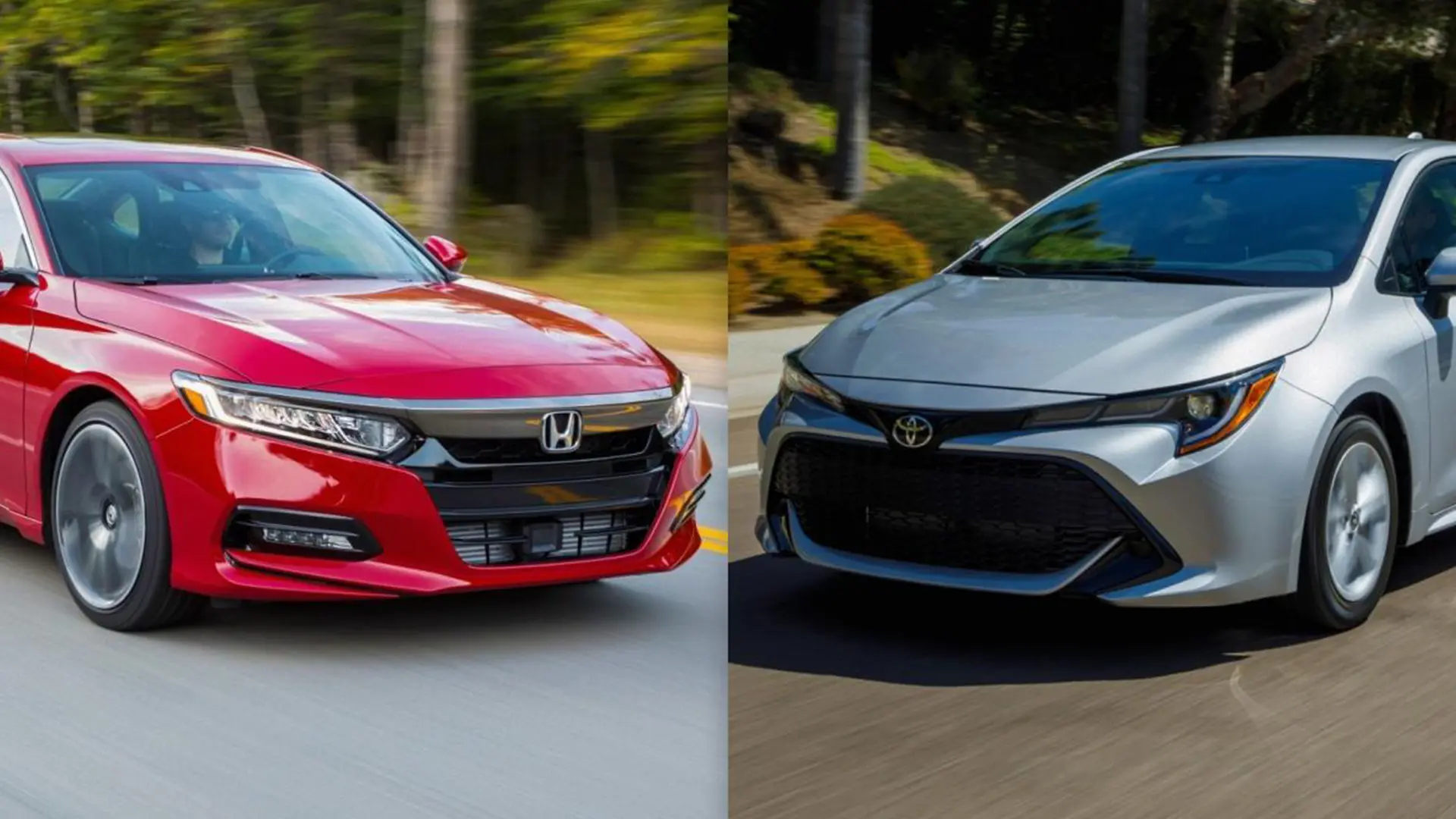 Гібридні автомобілі з пробігом Honda та Toyota на дорозі