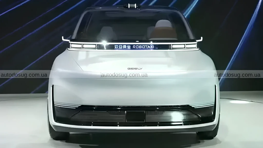 Geely EVA Cab — безпілотне роботаксі на презентації