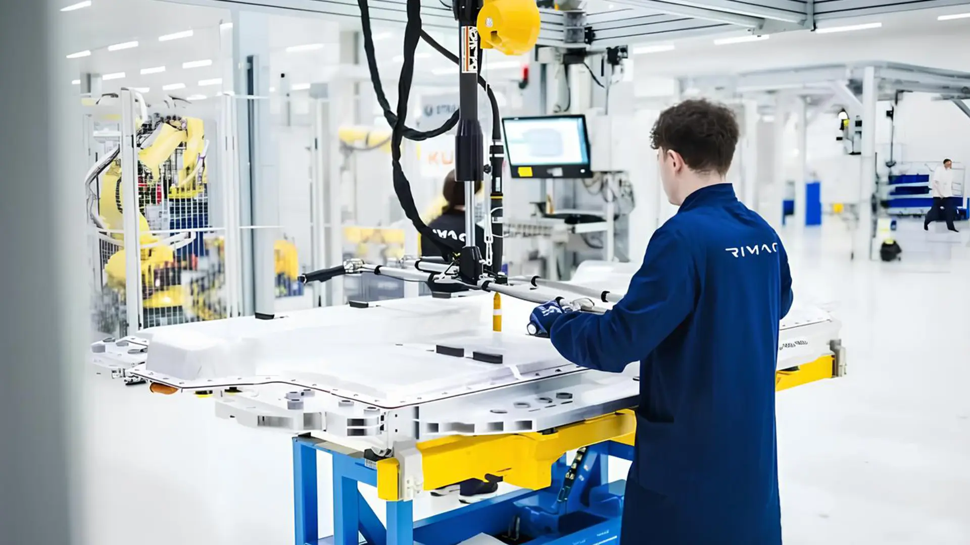 Виробництво батарей для BMW i7 на підприємстві Rimac з автоматизованою лінією складання