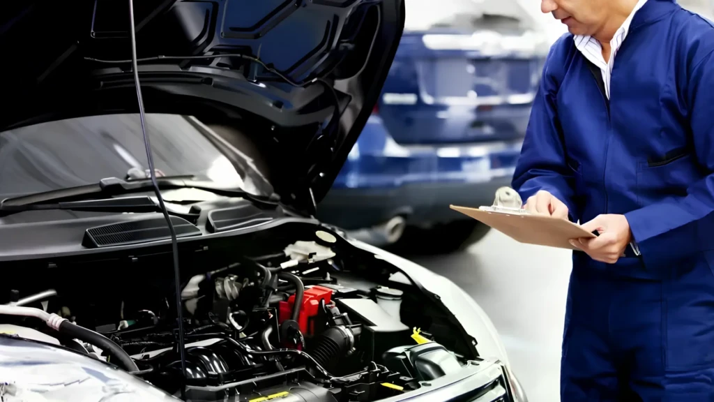 Оновлений Jeep Avenger у синьому кольорі на рендерному зображенні в приміщенні