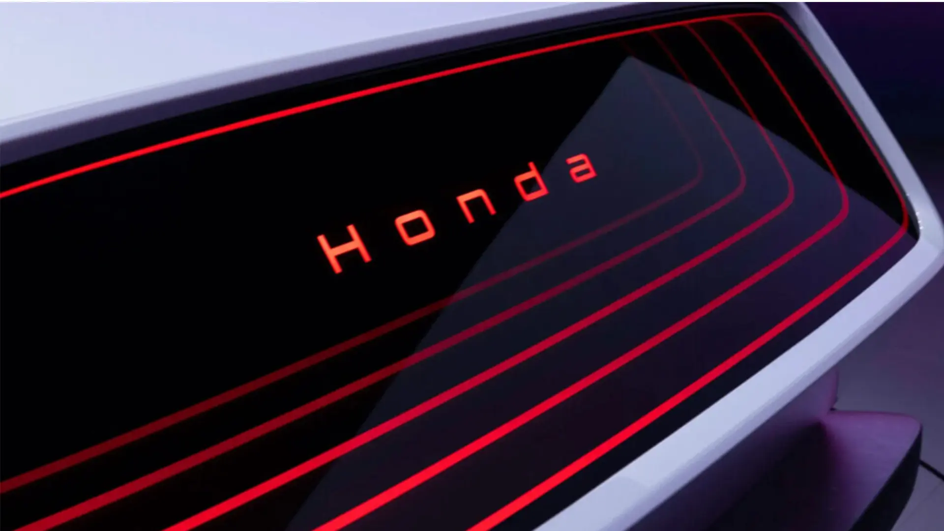 Світловий логотип Honda на концепті електромобіля