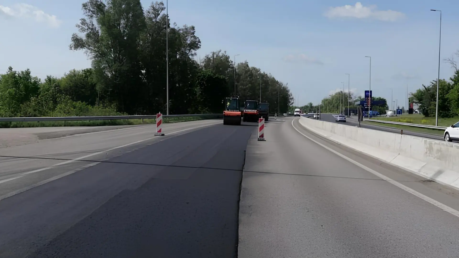 Відремонтована дорога на Київщині з новим асфальтовим покриттям