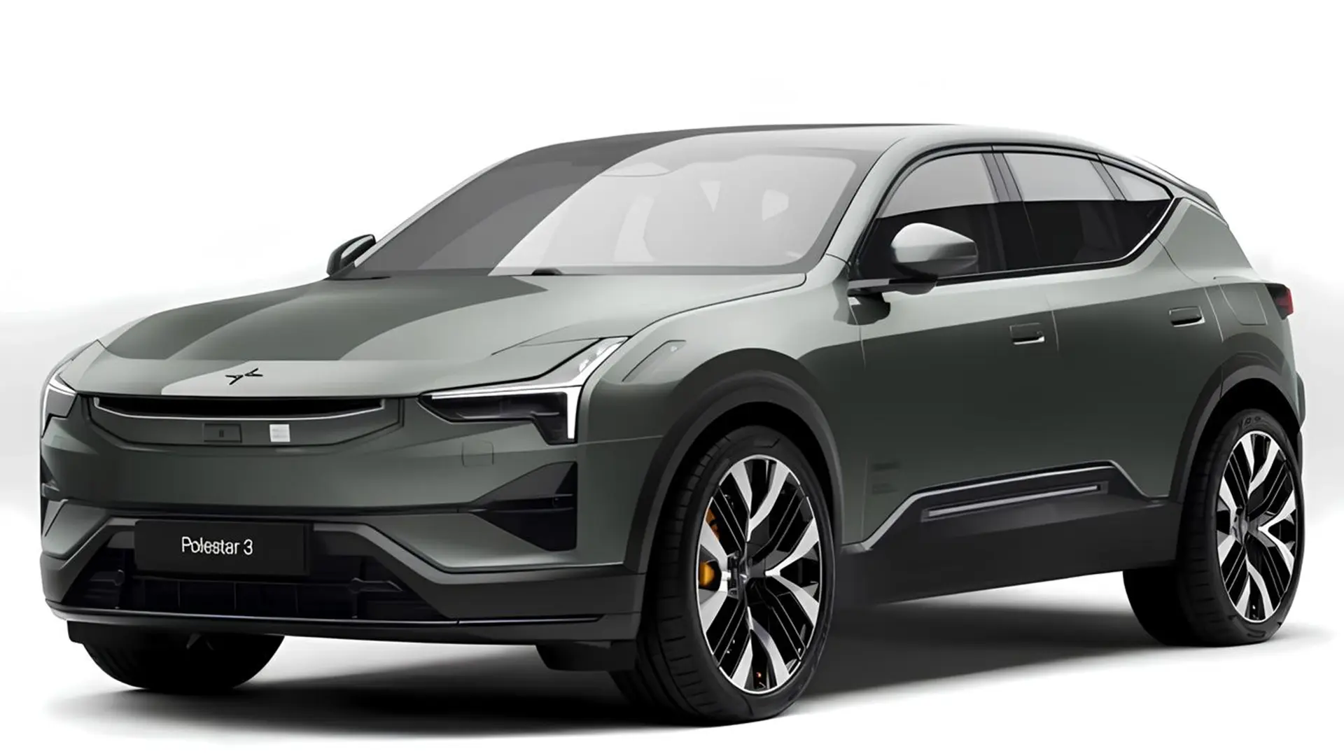 Електричний кросовер Polestar 3 на світлому студійному фоні