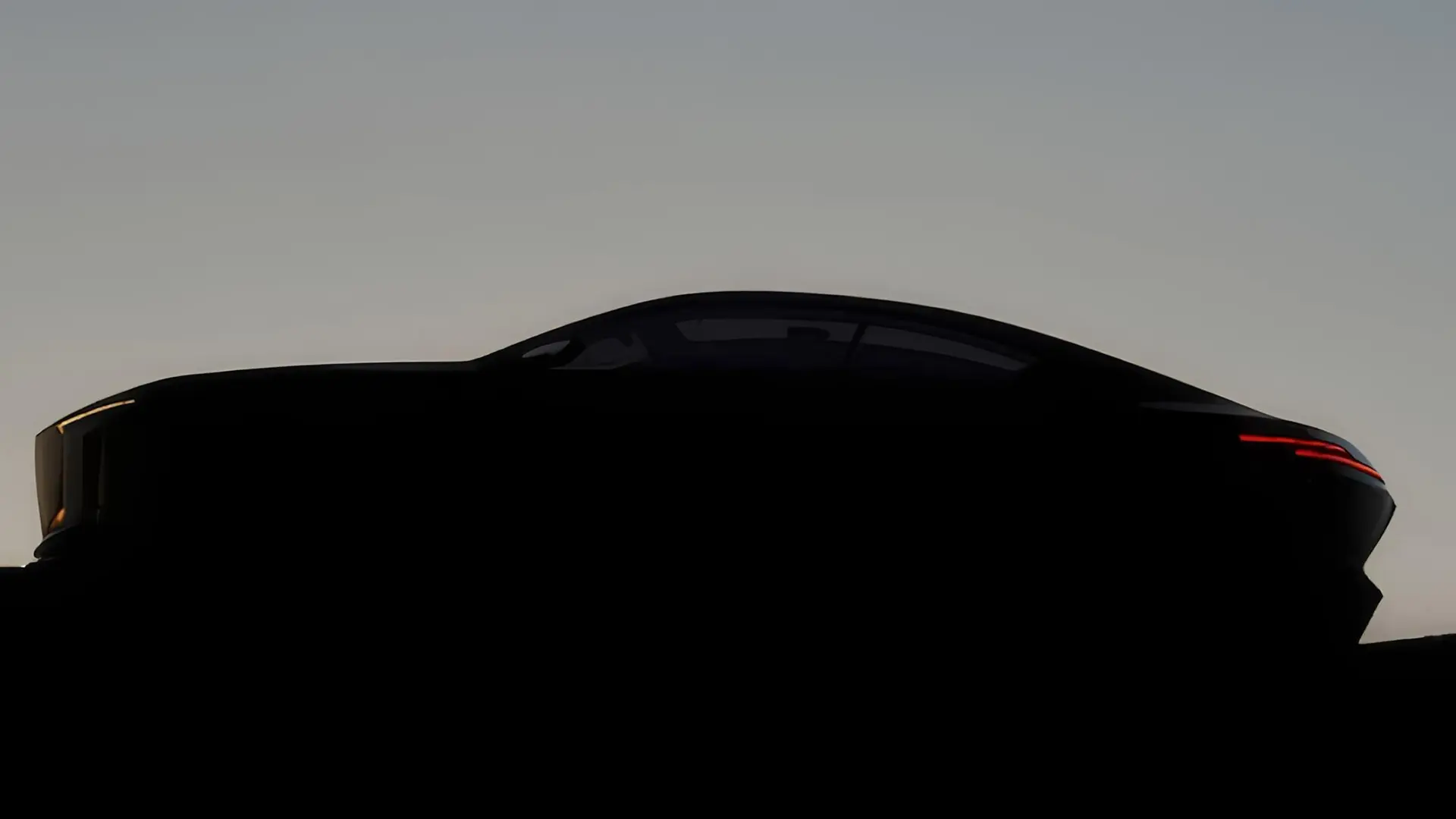 Силует концепт-кара Vision BMW ALPINA на темному тлі
