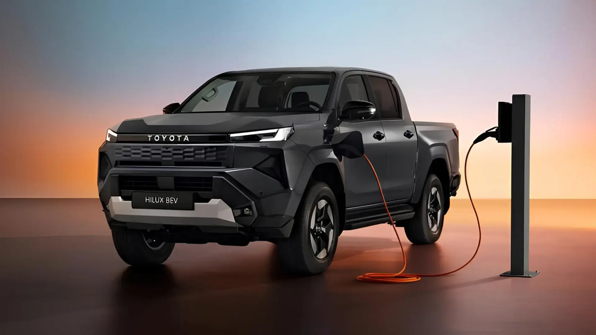 Toyota Hilux 2026 підключений до зарядної станції