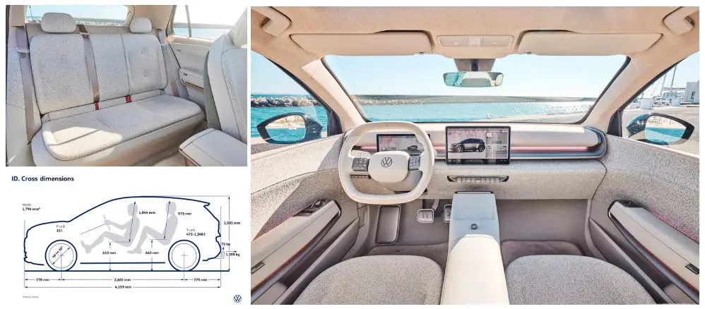 Volkswagen ID. Cross в камуфляжной пленке у современного здания