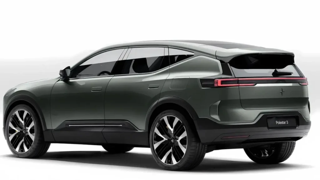 Електричний кросовер Polestar 3 на світлому студійному фоні