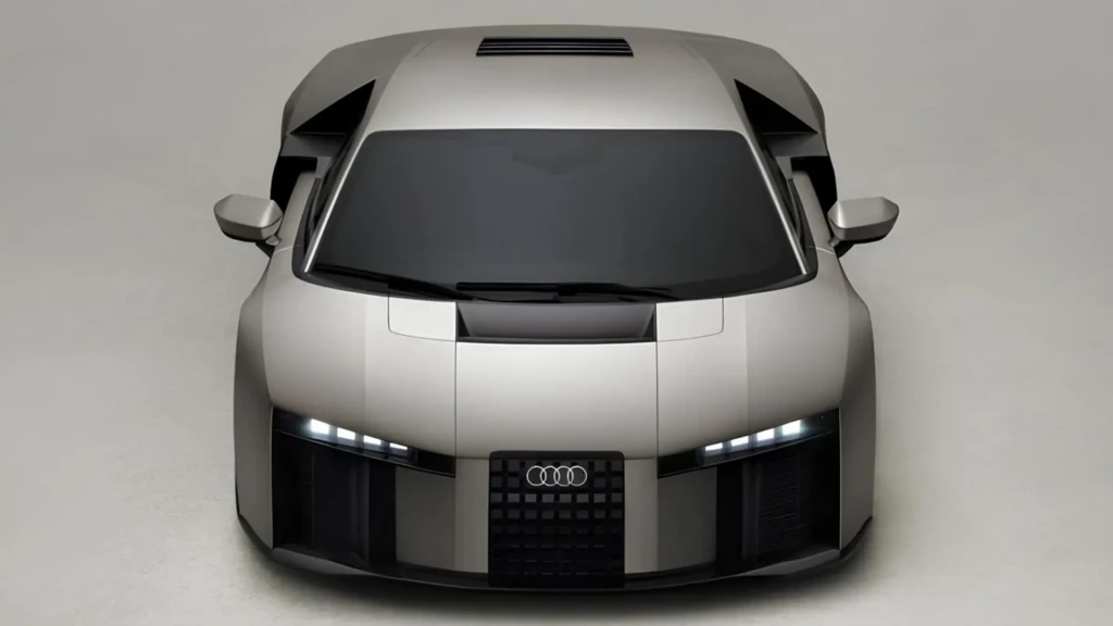 Концепт Audi Nuvolari спереду на сірому фоні