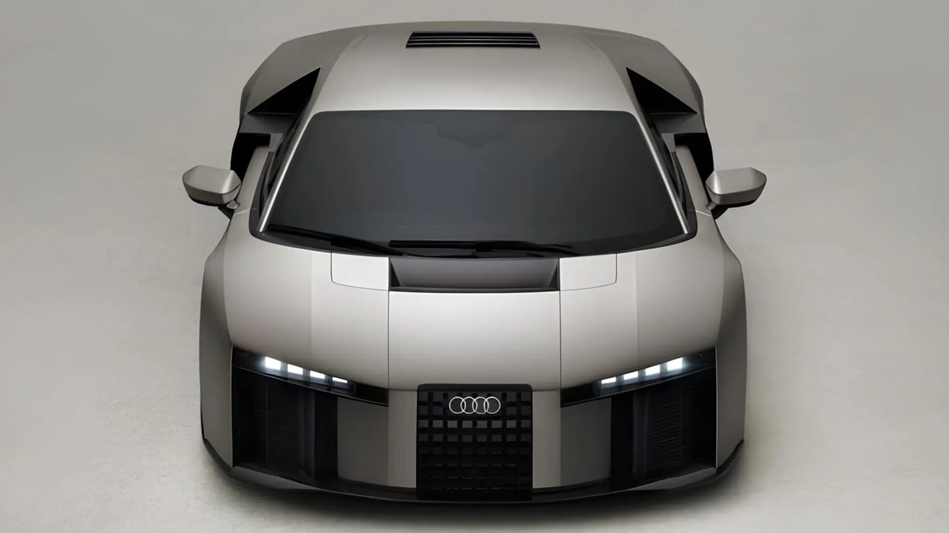 Концепт Audi Nuvolari спереду на сірому фоні